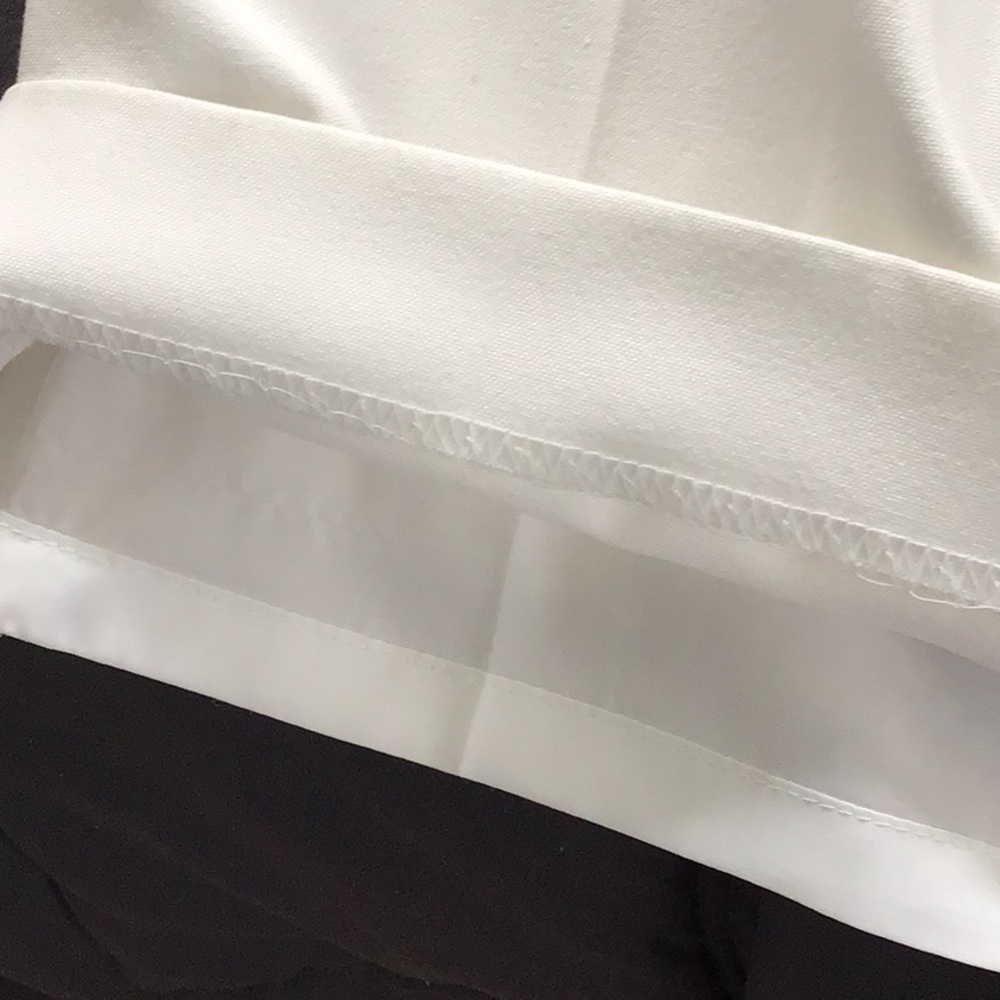 Talbots lined White Ankle Pants donating shirt on - Picture 3 of 7